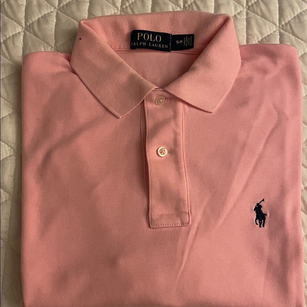 Ralph Lauren Soft Pink Polo Shirt-slightly used